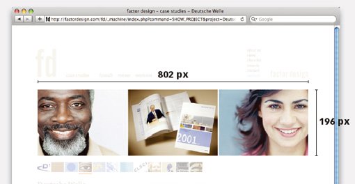 網站:漂亮的圖片區域設計